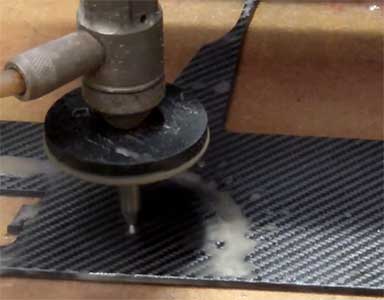 water cut carbon fiber sheet