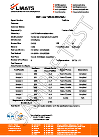 sample test result